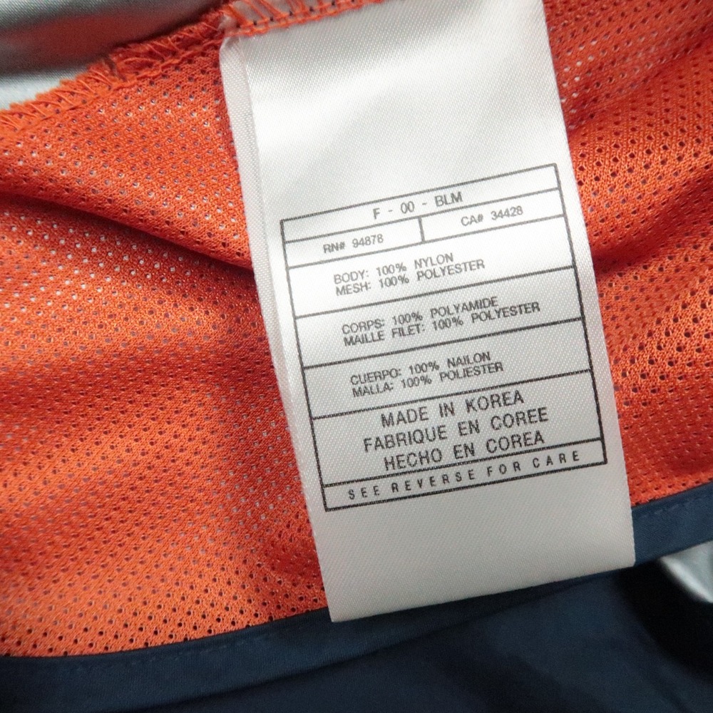 Illinois Fighting Illini Jacket Mens Large Blue Nike Quarter Zip Windbreaker - Picture 7 of 12